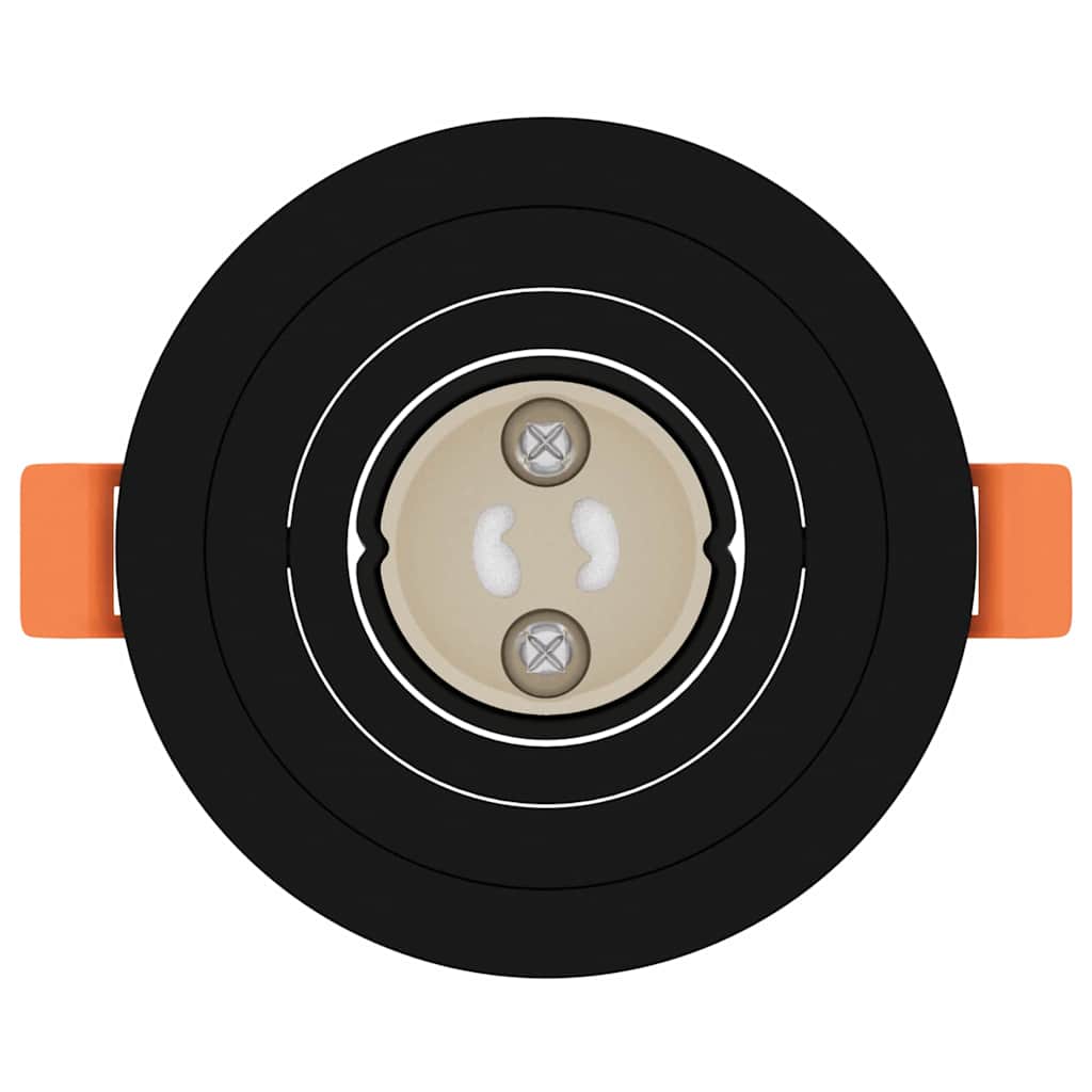 Spotlights mit Strahlern 6 pcs Schwarz 9 x 9 x cm Aluminium