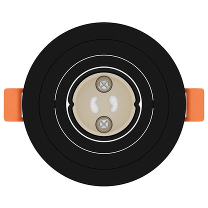 Spotlights mit Strahlern 6 pcs Schwarz 9 x 9 x cm Aluminium