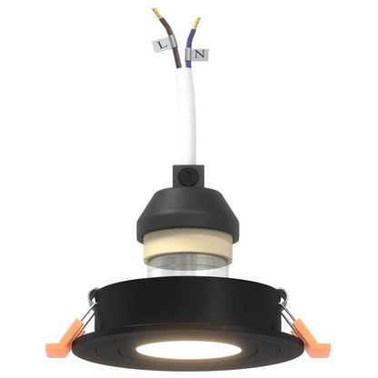 Spotlights mit Scheinwerfern 6 pcs Schwarz 9 x 9 x cm Aluminium