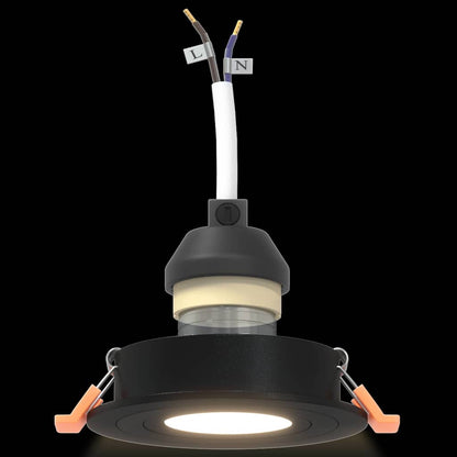 Spotlights mit Strahlern 6 pcs Schwarz 9 x 9 x cm Aluminium