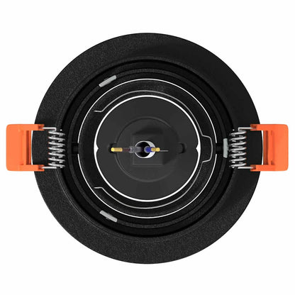 Spotlights mit Strahlern 6 pcs Schwarz 9 x 9 x cm Aluminium