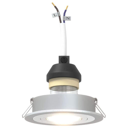 Spotlights mit Scheinwerfern 6 pcs Silber 9 x 9 x cm Aluminium