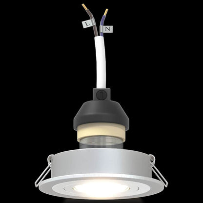 Spotlights mit Scheinwerfern 6 pcs Silber 9 x 9 x cm Aluminium
