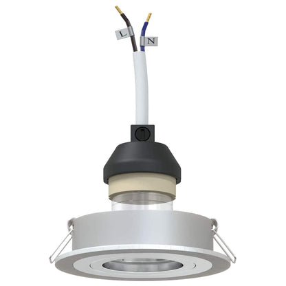 Spotlights mit Scheinwerfern 6 pcs Silber 9 x 9 x cm Aluminium