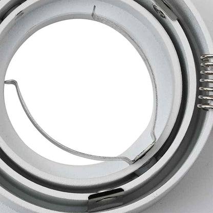 Spotlights mit Strahlern 12 pcs Weiß 9 x 9 x cm Aluminium