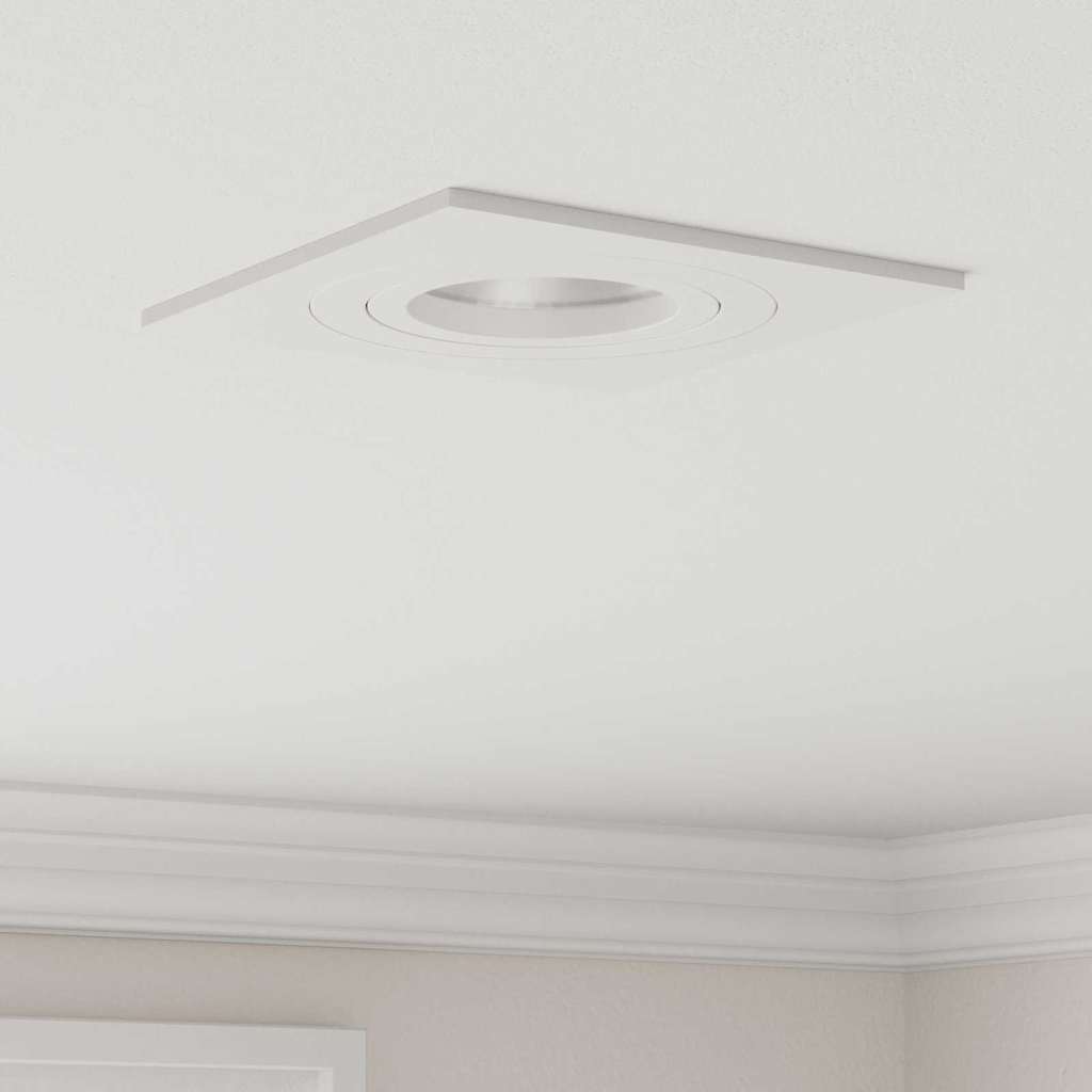 Spotlights mit Strahlern 12 pcs Weiß 9 x 9 x cm Aluminium