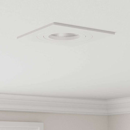 Spotlights mit Strahlern 12 pcs Weiß 9 x 9 x cm Aluminium