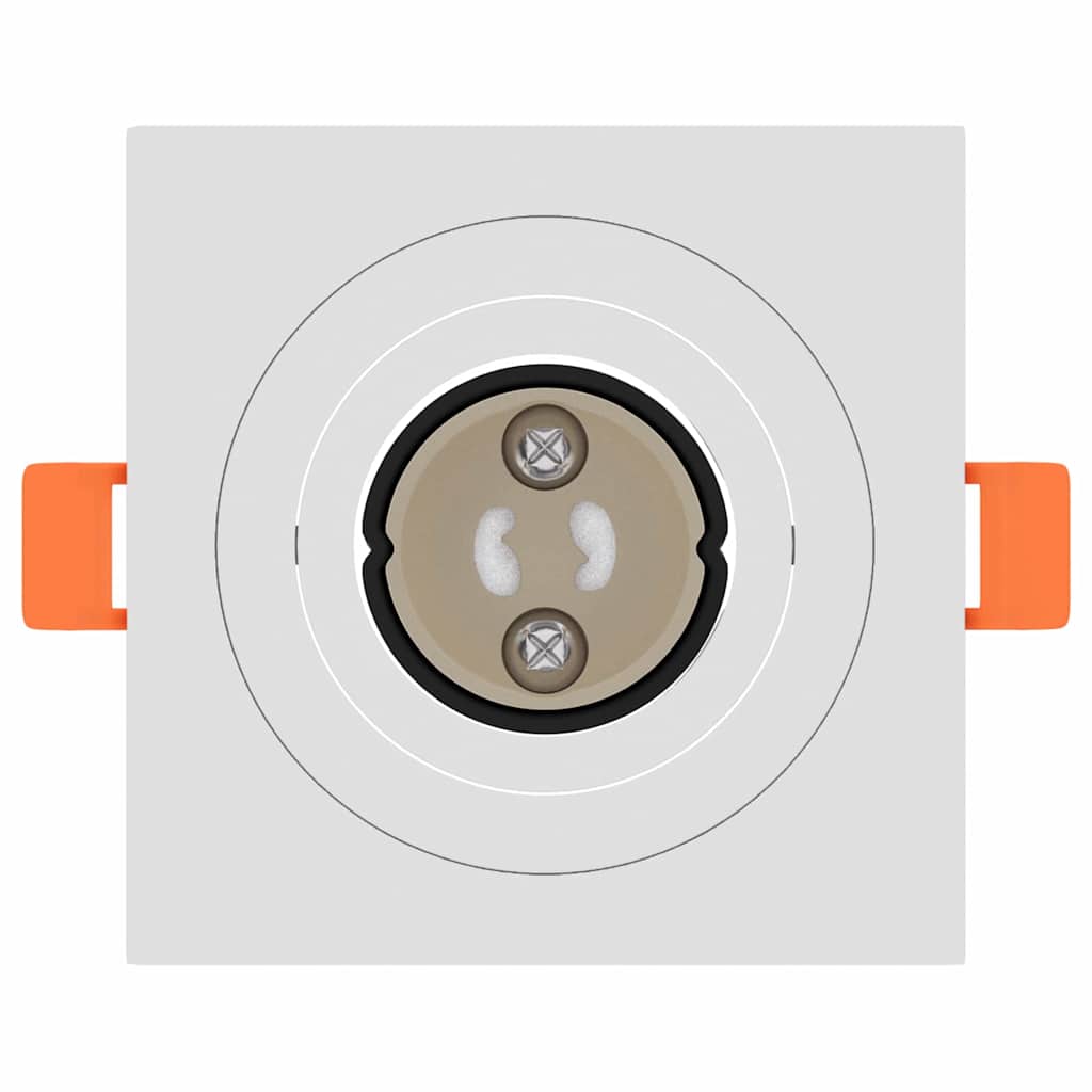 Spotlights mit Strahlern 12 pcs Weiß 9 x 9 x cm Aluminium