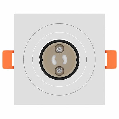 Spotlights mit Strahlern 12 pcs Weiß 9 x 9 x cm Aluminium