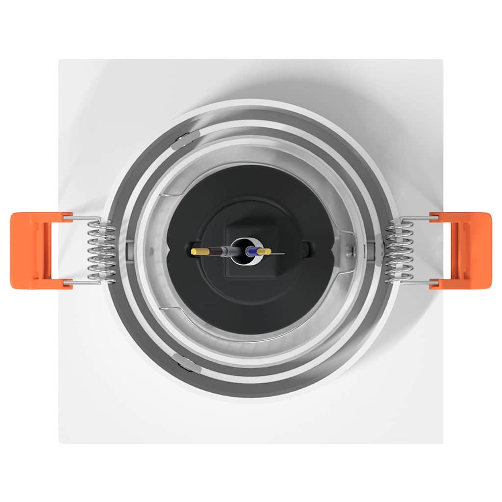 Spotlights mit Strahlern 12 pcs Weiß 9 x 9 x cm Aluminium