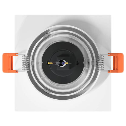 Spotlights mit Strahlern 12 pcs Weiß 9 x 9 x cm Aluminium