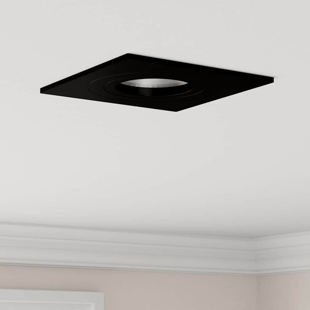 Spotlights mit Strahlern 24 pcs Schwarz 9 x 9 x cm Aluminium