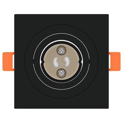 Spotlights mit Strahlern 24 pcs Schwarz 9 x 9 x cm Aluminium