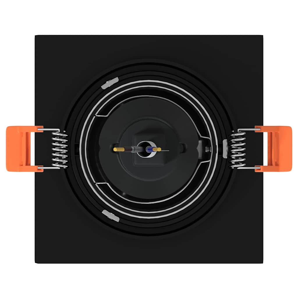 Spotlights mit Strahlern 24 pcs Schwarz 9 x 9 x cm Aluminium