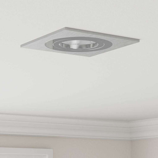 Spotlights mit Scheinwerfern 6 pcs Silber 9 x 9 x cm Aluminium