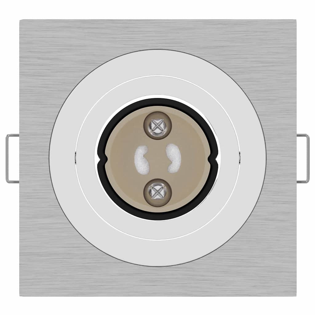 Spotlights mit Strahlern 24 pcs Silber 9 x 9 x cm Aluminium