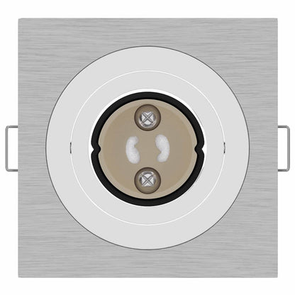 Spotlights mit Strahlern 24 pcs Silber 9 x 9 x cm Aluminium