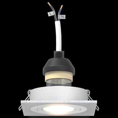 Spotlights mit Strahlern 24 pcs Silber 9 x 9 x cm Aluminium