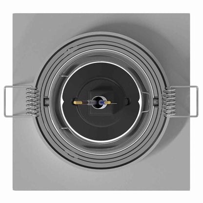 Spotlights mit Strahlern 24 pcs Silber 9 x 9 x cm Aluminium