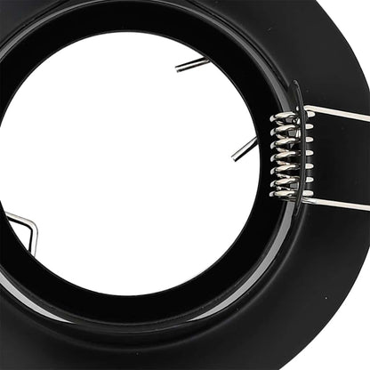 Spotlights mit Scheinwerfern 6 pcs Schwarz 9 x 9 cm Metall