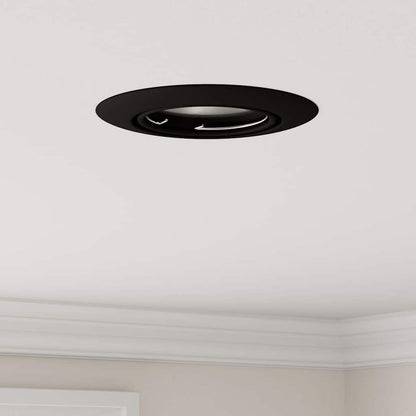 Spotlights mit Scheinwerfern 6 pcs Schwarz 9 x 9 cm Metall