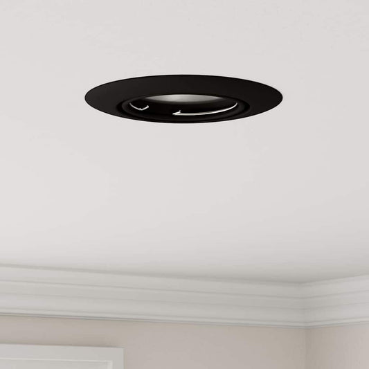 Spotlights mit Scheinwerfern 6 pcs Schwarz 9 x 9 cm Metall