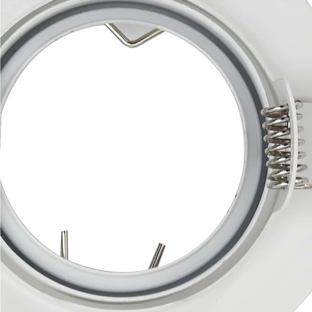 Spotlights mit Strahlern 12 pcs Weiß 9 x 9 cm Metall