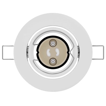 Spotlights mit Strahlern 24 pcs Weiß 9 x 9 cm Metall