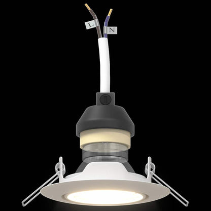 Spotlights mit Strahlern 24 pcs Weiß 9 x 9 cm Metall