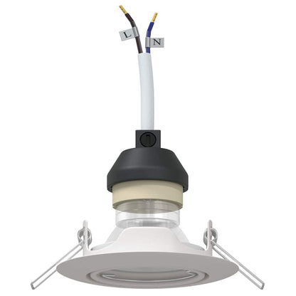 Spotlights mit Strahlern 24 pcs Weiß 9 x 9 cm Metall