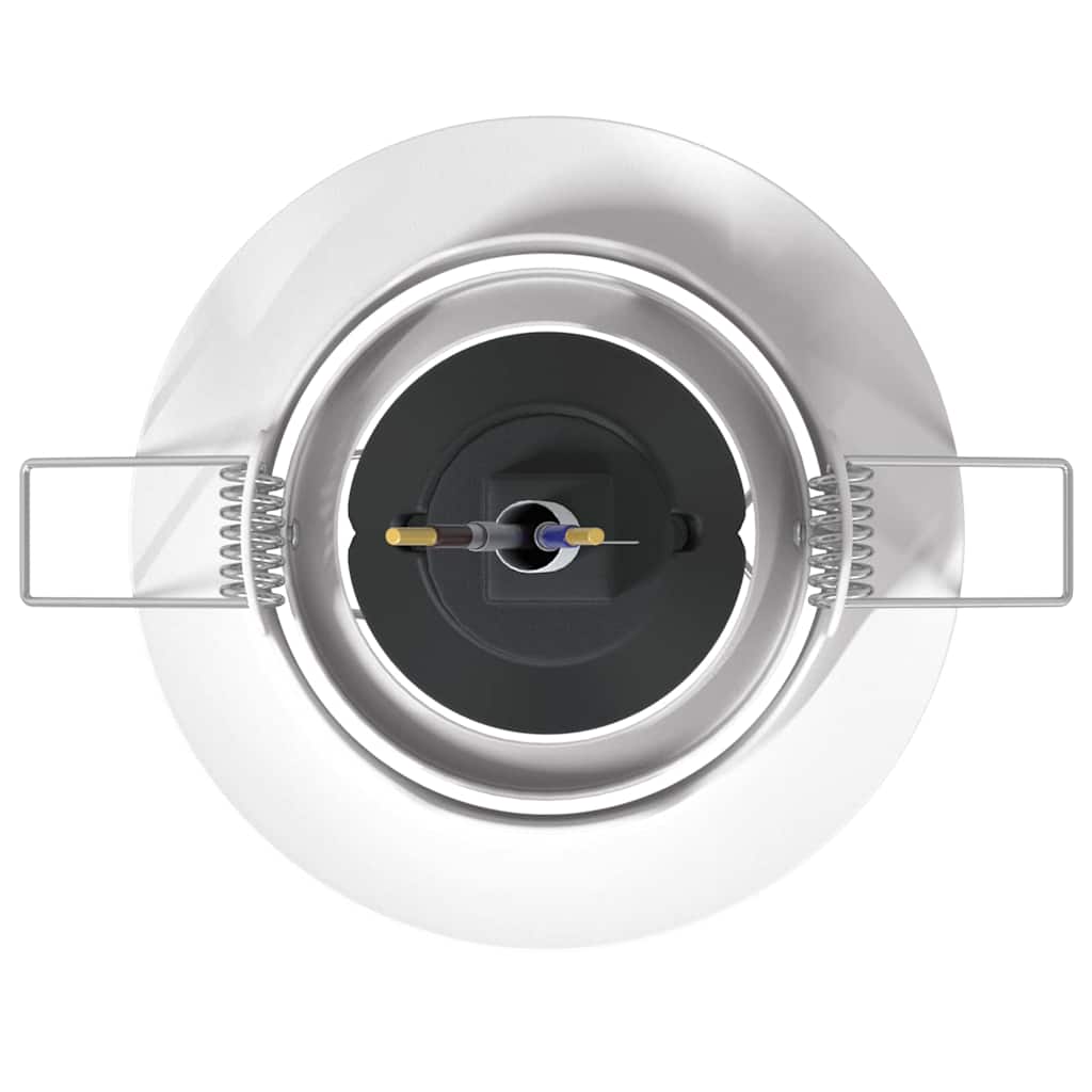 Spotlights mit Strahlern 24 pcs Weiß 9 x 9 cm Metall