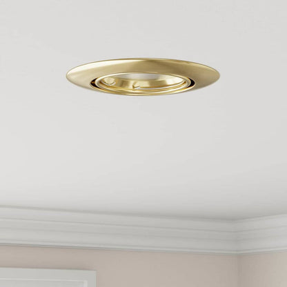 Spotlights mit Scheinwerfern 6 pcs Gold 9 x 9 cm Metall