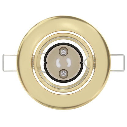 Spotlights mit Scheinwerfern 6 pcs Gold 9 x 9 cm Metall
