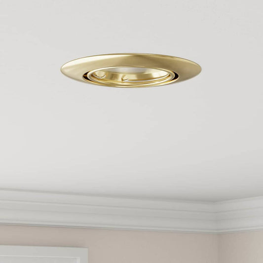 Spotlights mit Scheinwerfern 12 pcs Gold 9 x 9 cm Metall