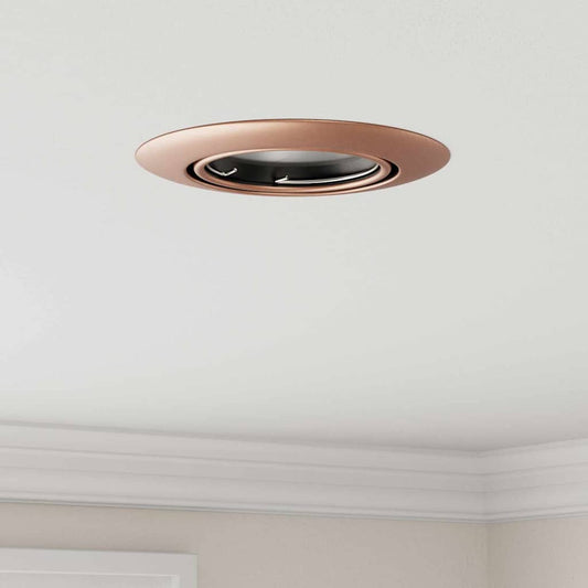Spotlights mit Scheinwerfern 6 pcs Kupferrot 9 x 9 cm Metall