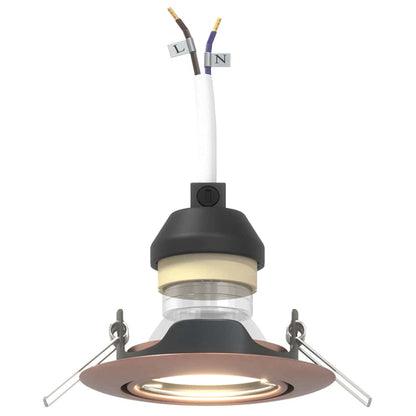 Spotlights mit Scheinwerfern Kupfer 9 x 9 cm Metall