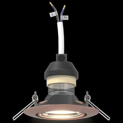 Spotlights mit Scheinwerfern Kupfer 9 x 9 cm Metall