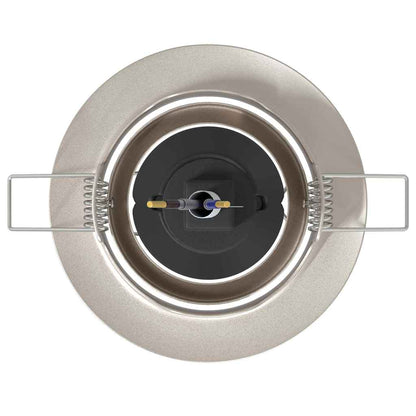 Spotlights mit Scheinwerfern 6 pcs Silber 9 x 9 cm Metall