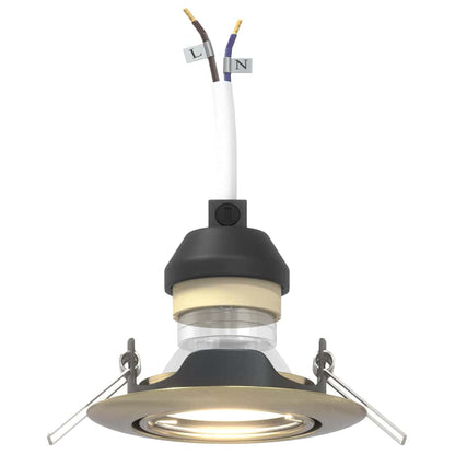 Spotlights mit Strahlern 24 pcs Messing 9 x 9 cm Metall