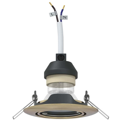 Spotlights mit Strahlern 24 pcs Messing 9 x 9 cm Metall