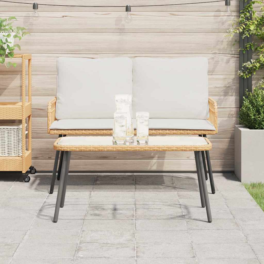 Couchtisch Braun und Schwarz 90 x 45 x 43 cm