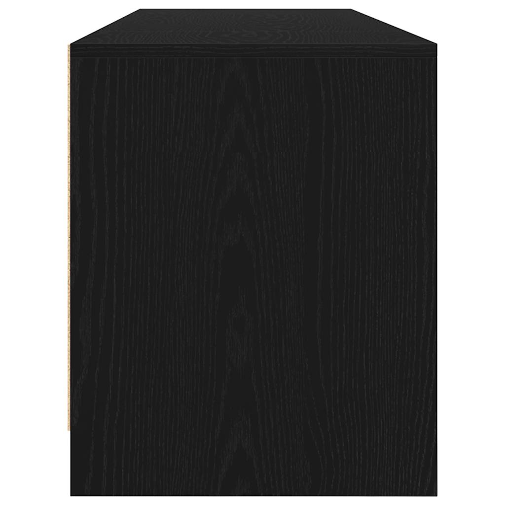 TV-Schrank Schwarz Eiche-Optik 188,5x41x50 cm Holzwerkstoff
