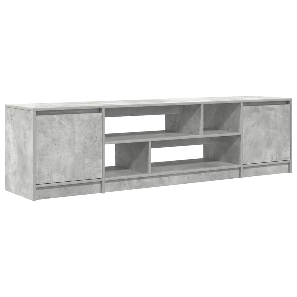 TV-Schrank Betongrau 188,5x41x50 cm Holzwerkstoff