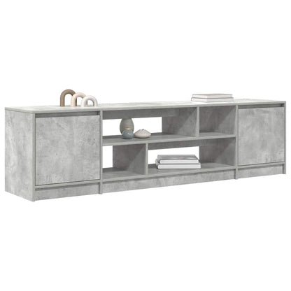 TV-Schrank Betongrau 188,5x41x50 cm Holzwerkstoff