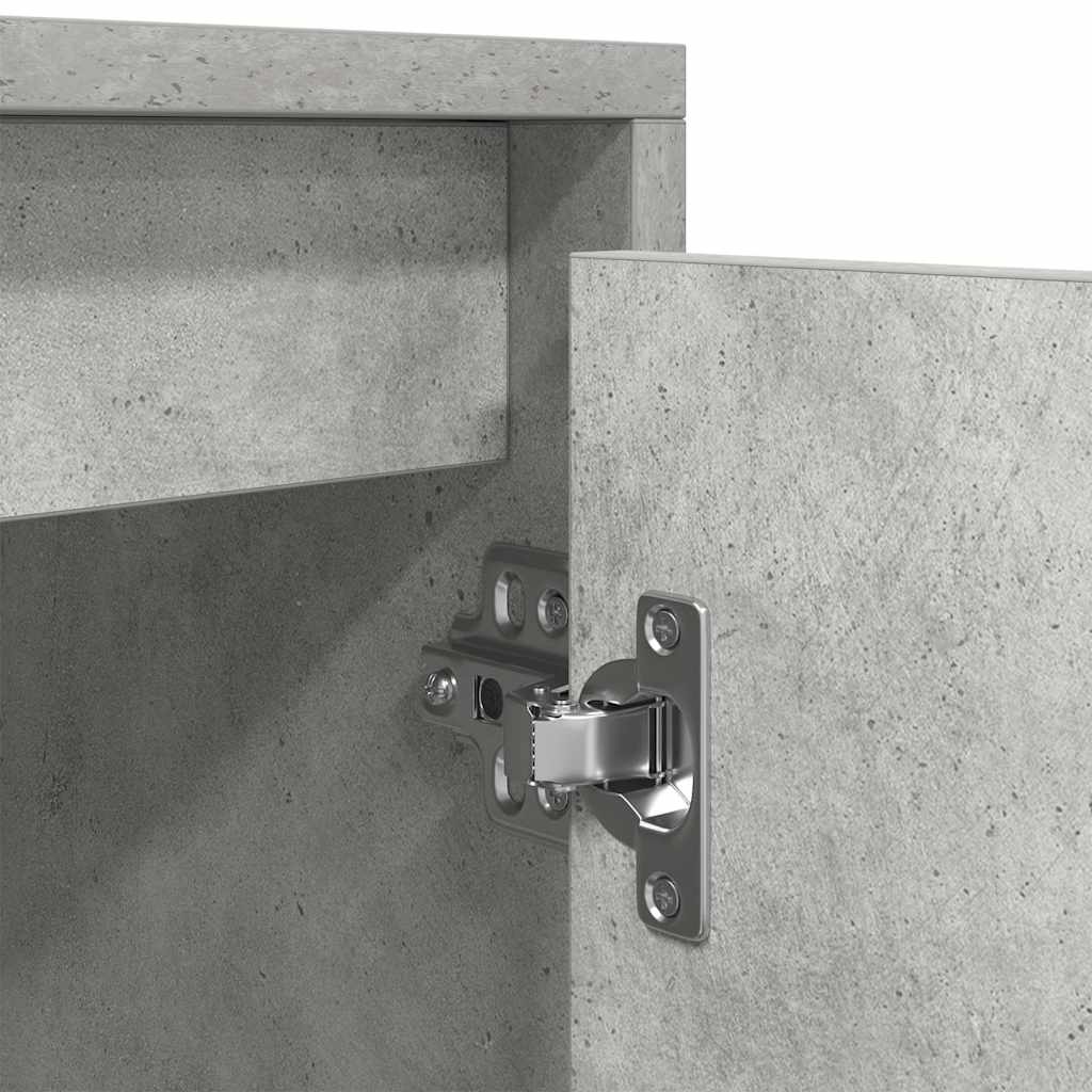 TV-Schrank Betongrau 188,5x41x50 cm Holzwerkstoff