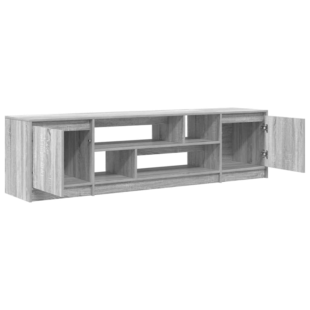 TV-Schrank Grau Sonoma 188,5x41x50 cm Holzwerkstoff