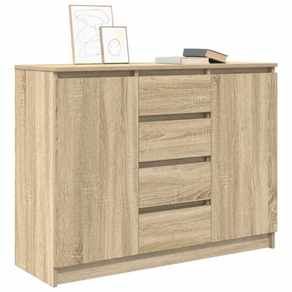 Sideboard mit Schubladen Sonoma-Eiche 100,5x35x76 cm