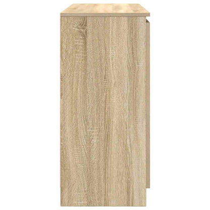 Sideboard mit Schubladen Sonoma-Eiche 100,5x35x76 cm