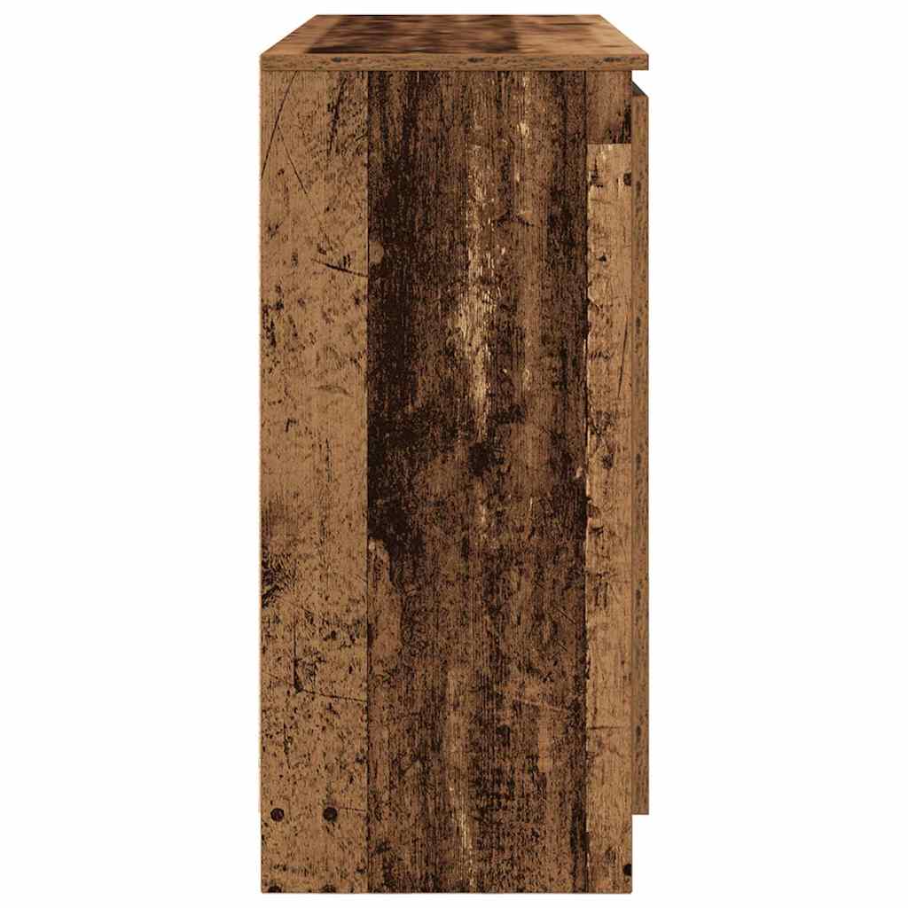 Sideboard mit Schubladen Altholz-Optik 100,5x35x76 cm