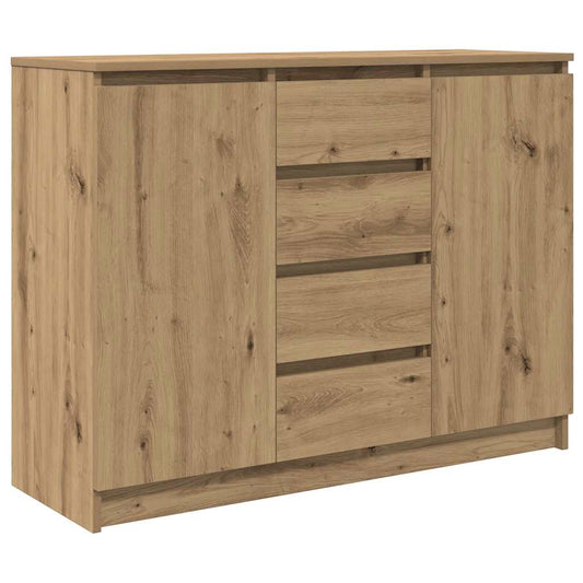 Sideboard mit Schubladen Artisan-Eiche 100,5x35x76 cm